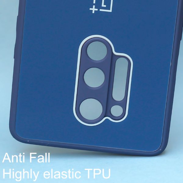 Dark Blue camera Safe mirror case for Oneplus 8 Pro