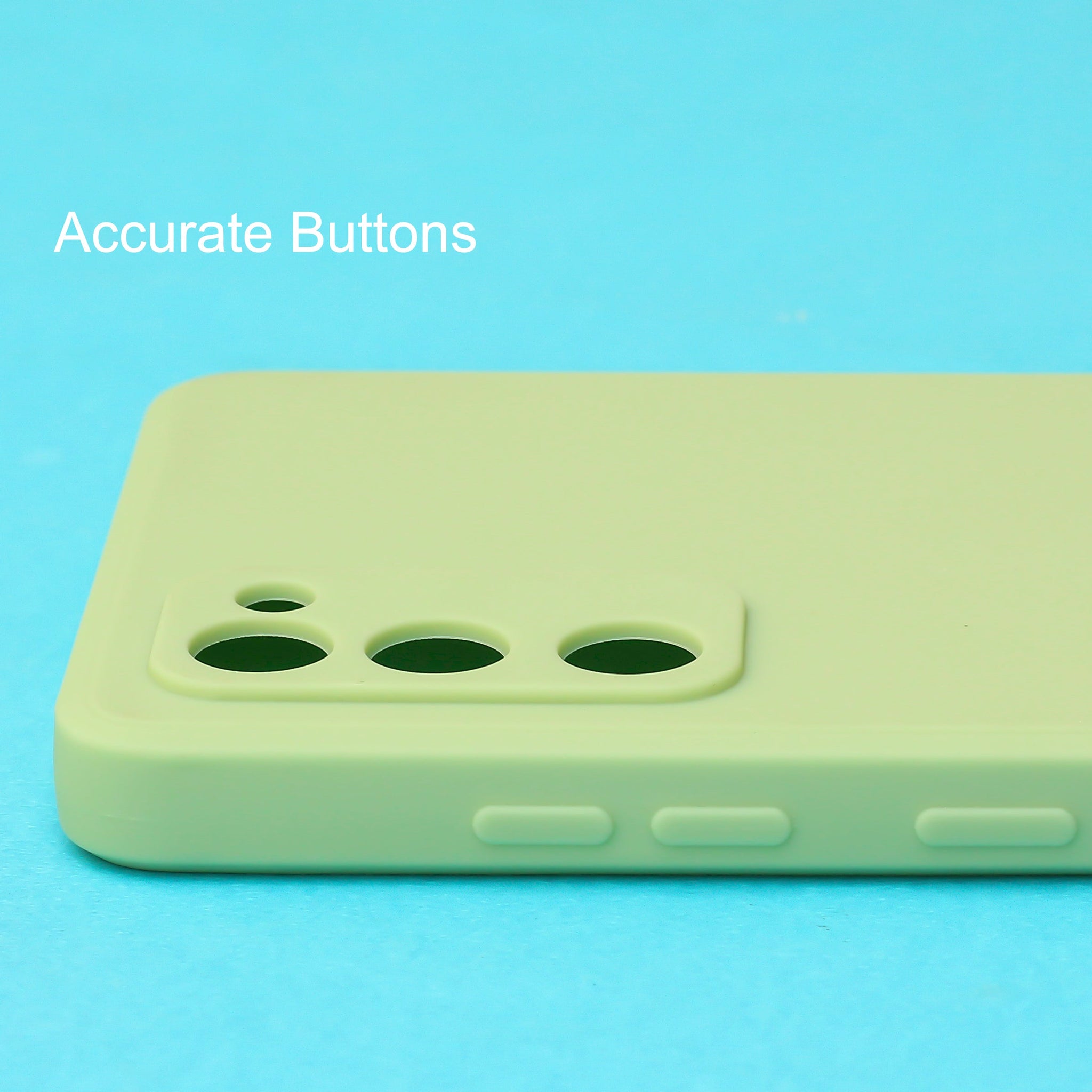 Light Green Candy Silicone Case for Samsung S21 FE