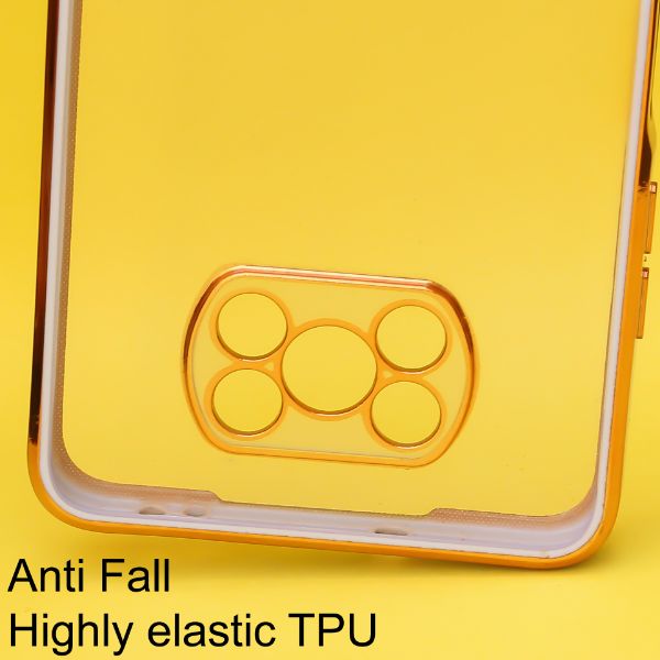 Purple Electroplated Transparent Case for Poco X3