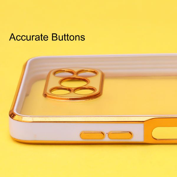 Purple Electroplated Transparent Case for Poco X3