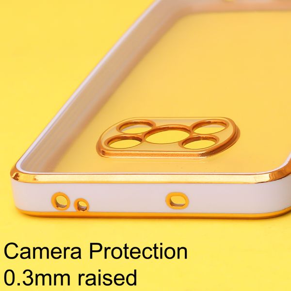 Purple Electroplated Transparent Case for Poco X3