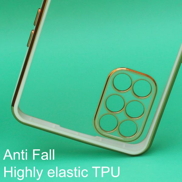 White Electroplated Transparent Case for Oneplus 8T