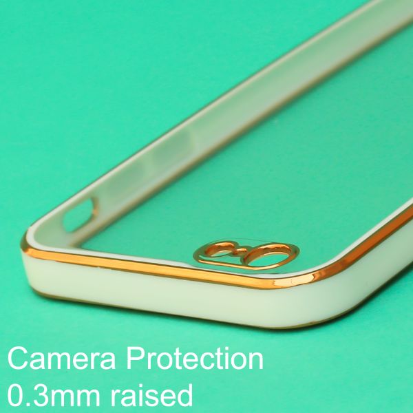 White Electroplated Transparent Case for Apple iphone 6/6s