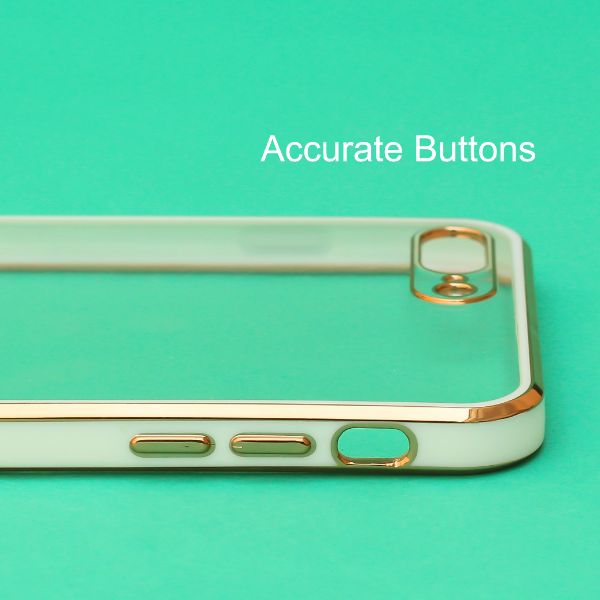 White Electroplated Transparent Case for Apple iphone 7 Plus
