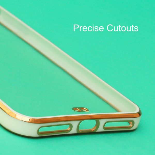 White Electroplated Transparent Case for Apple iphone 7 Plus