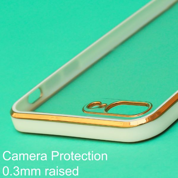 White Electroplated Transparent Case for Apple iphone 7 Plus