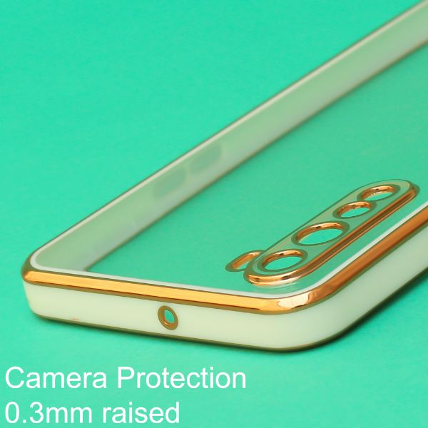 White Electroplated Transparent Case for Oneplus Nord