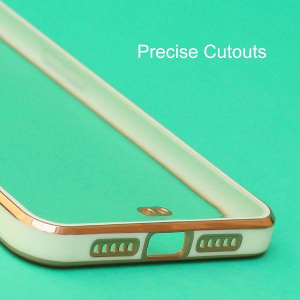 White Electroplated Transparent Case for Oneplus 7