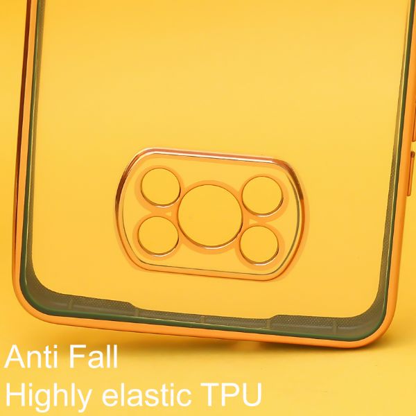 Dark Green Electroplated Transparent Case for Poco X3