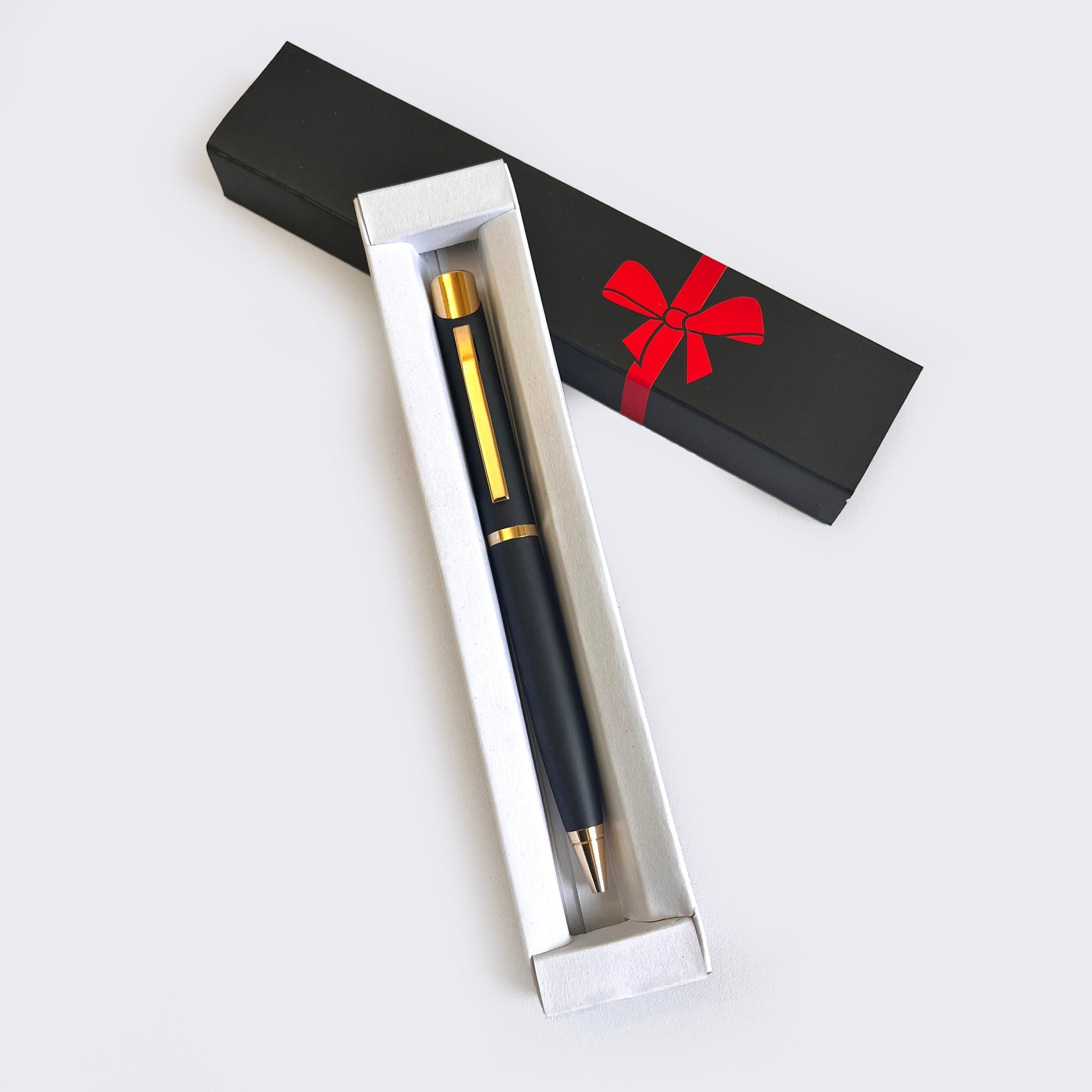 Personalized Glossy Black & Gold Pen – Executive & Corporate Gift