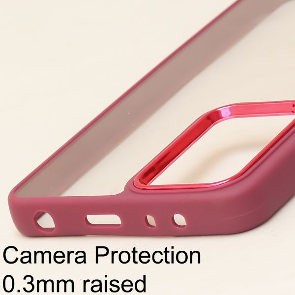 Mehroon Metal Safe Transparent Case for Oneplus Nord CE