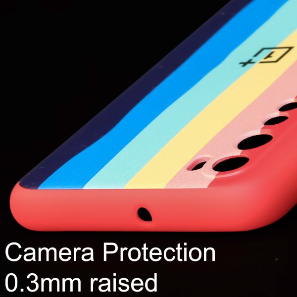 Rainbow Camera Silicone Case for Oneplus Nord