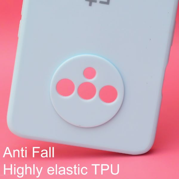 Light Blue Camera Original Silicone Case for Oneplus 7T