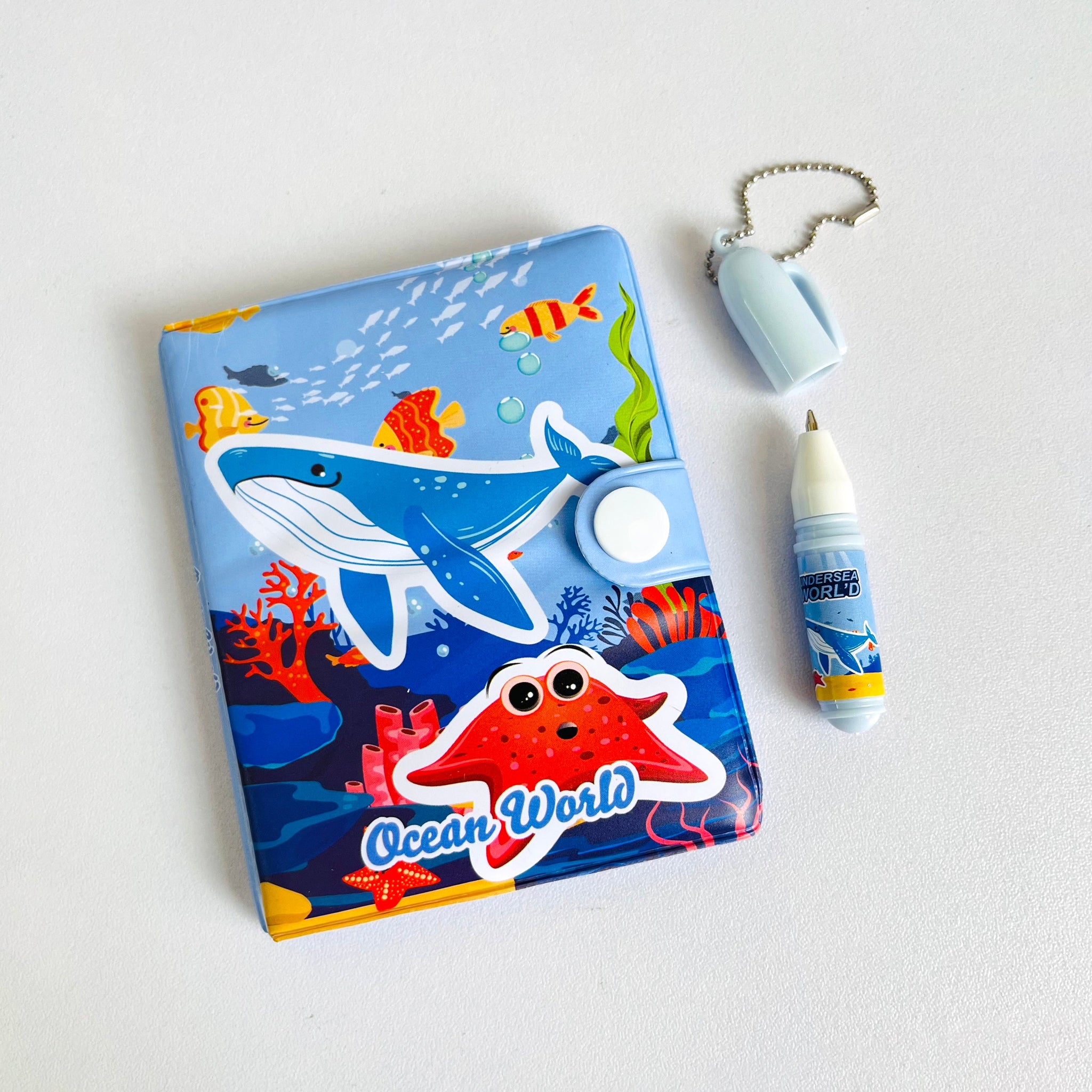 Ocean World Diary & Mini Pen – Dive into Creativity!