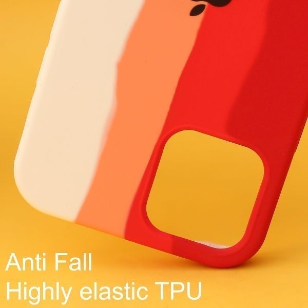 Claret Rainbow Silicone Case for Apple iphone 12 Pro Max