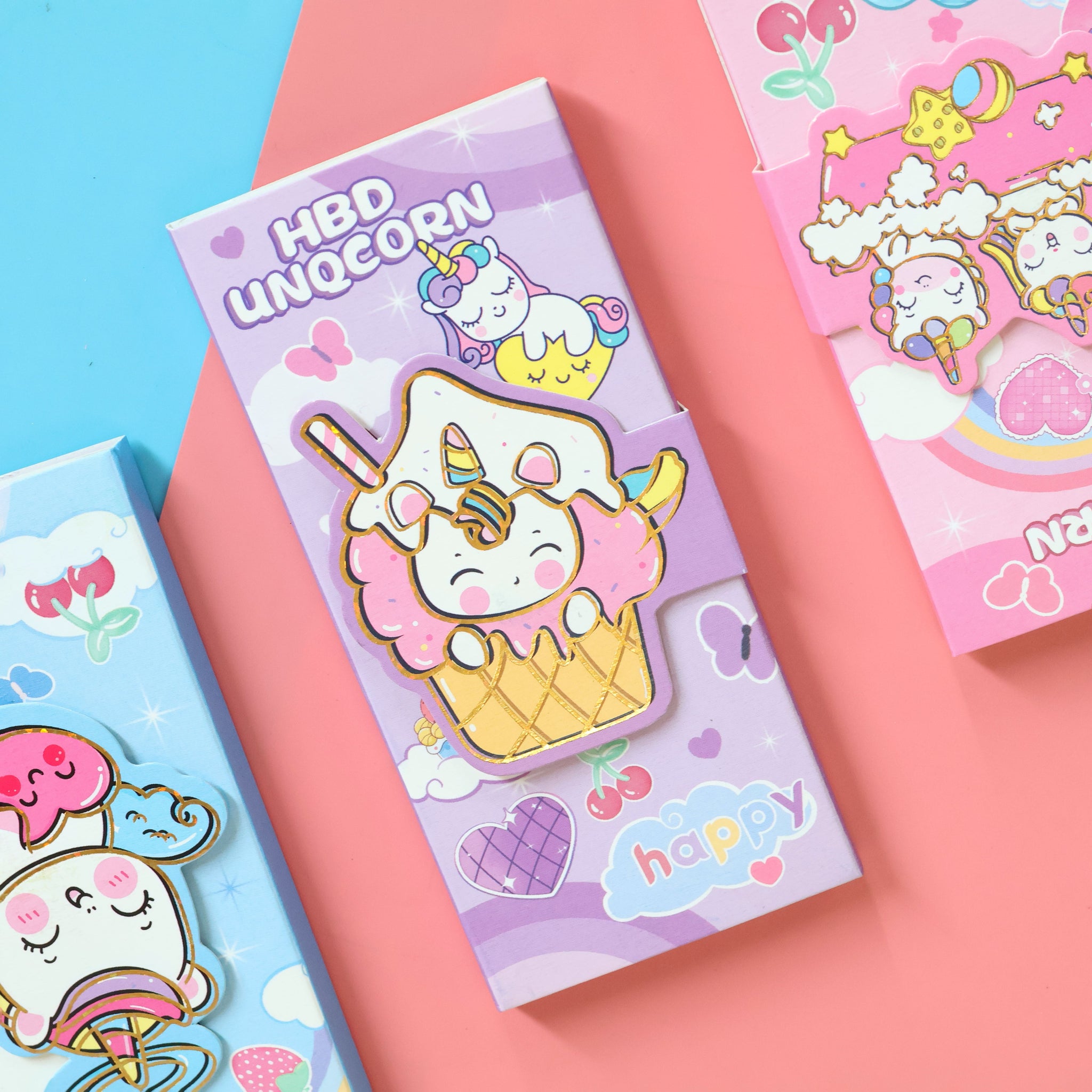 Unicorn Three-Fold Sticky Notes