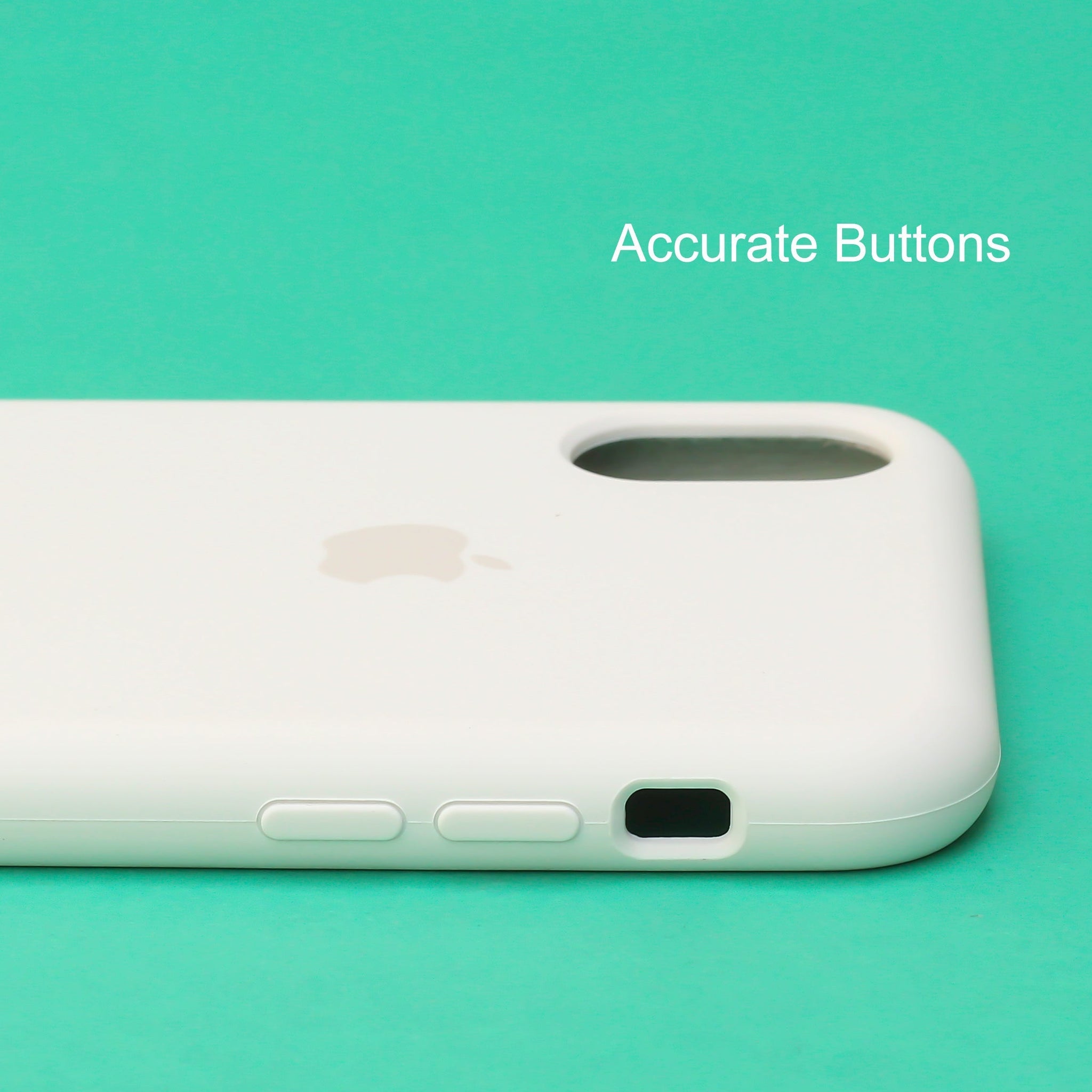 White Original Silicone case for Apple iPhone XS Max