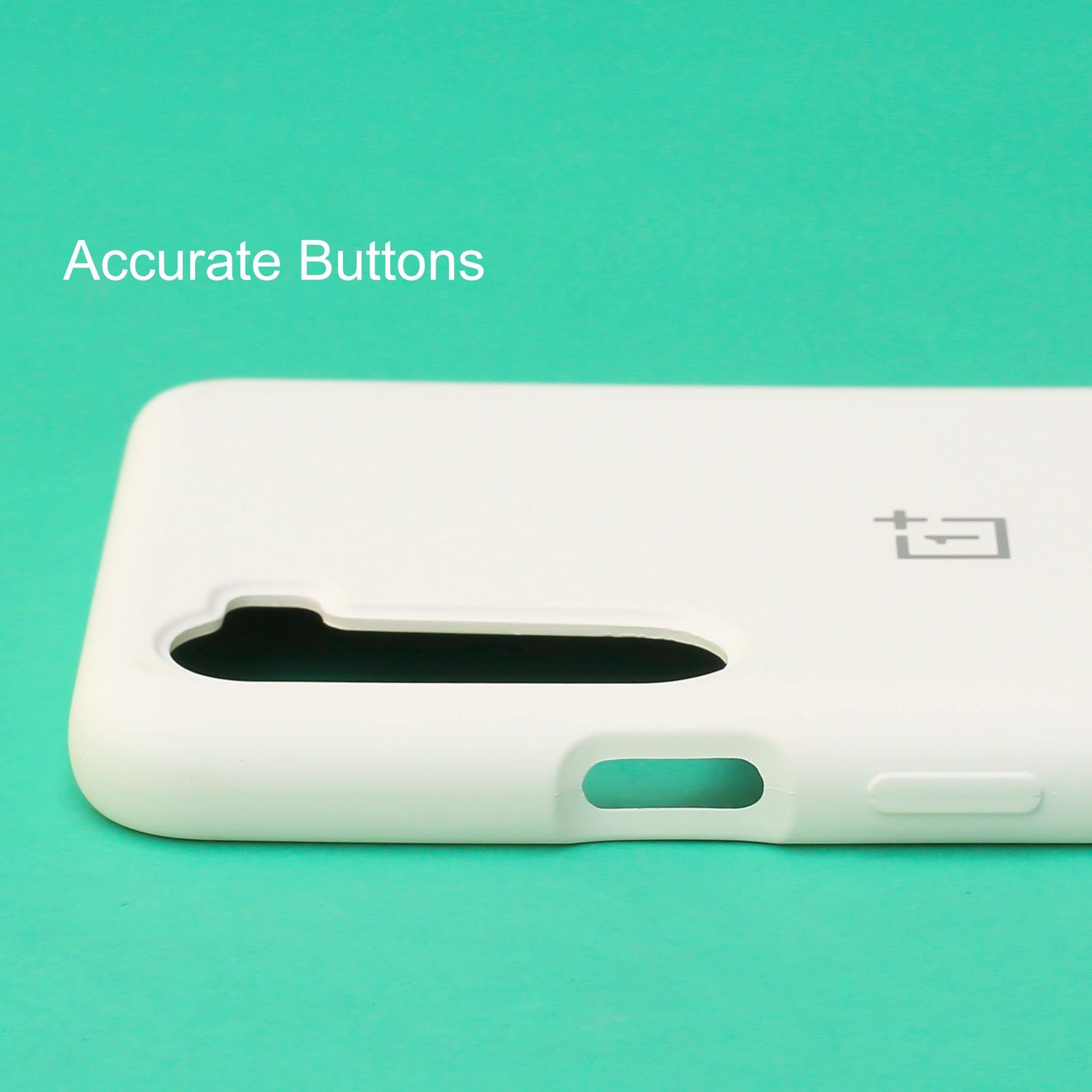 White Original Silicone case for Oneplus Nord