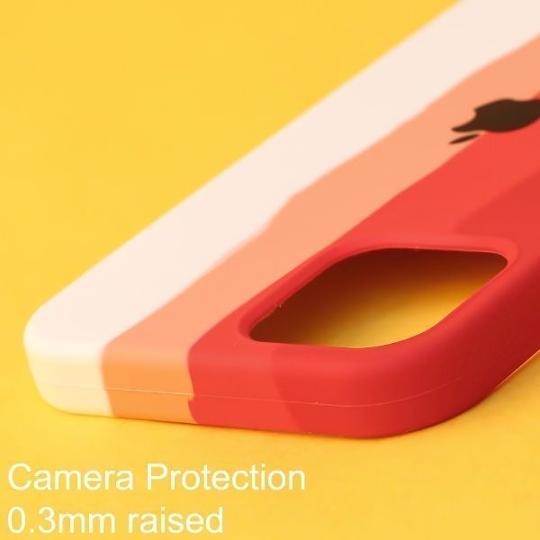 Claret Rainbow Silicone Case for Apple iphone 12 Pro Max