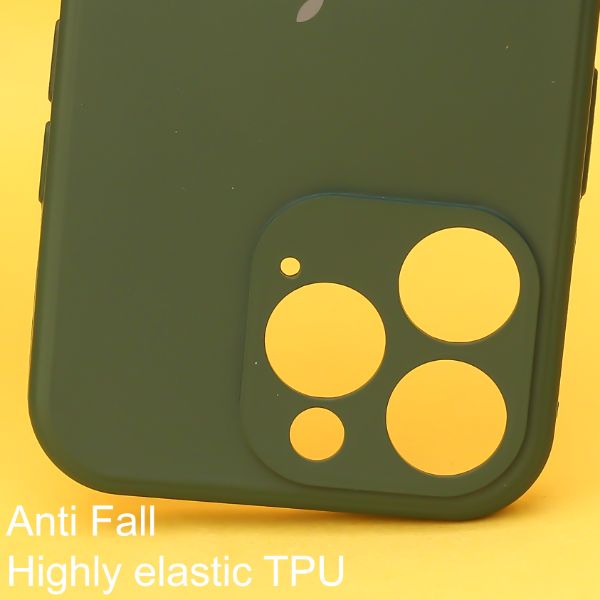 Dark Green Candy Silicone Case for Apple Iphone 14 Pro
