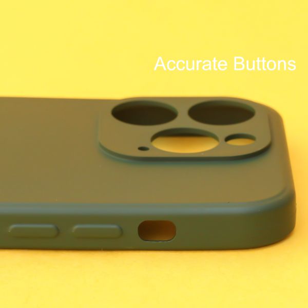 Dark Green Candy Silicone Case for Apple Iphone 14 Pro
