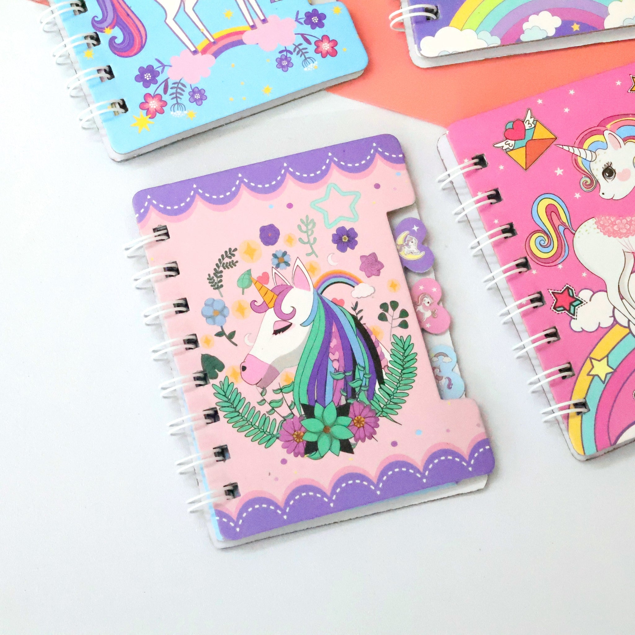 Mini Unicorn Spiral Diary