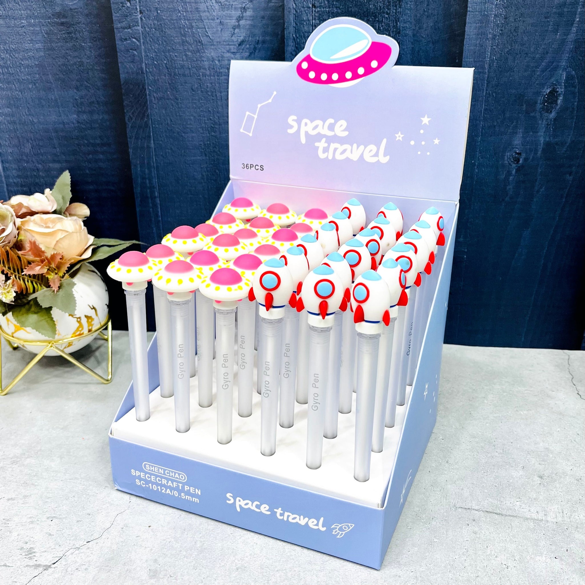 Space Universe Rotating Spinner Pen