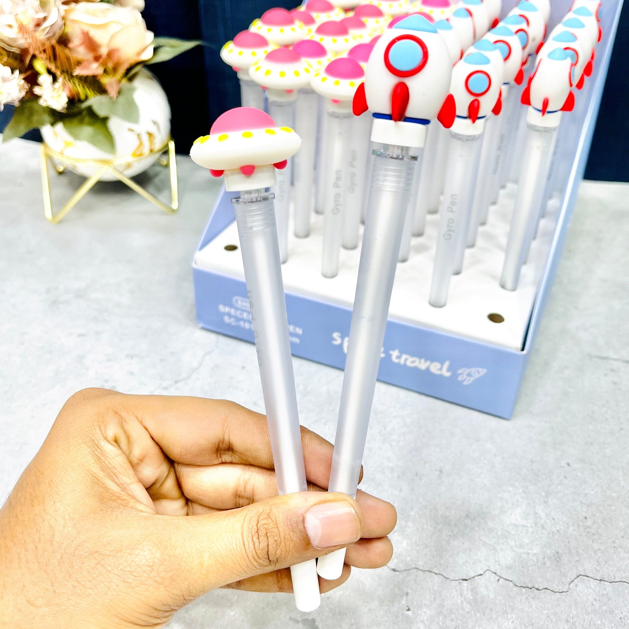 Space Universe Rotating Spinner Pen