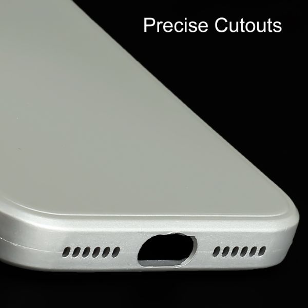 Silver Metallic Finish Silicone Case for Apple Iphone X/Xs