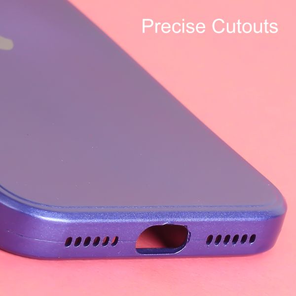 Violet Metallic Finish Silicone Case for Apple Iphone X/XS