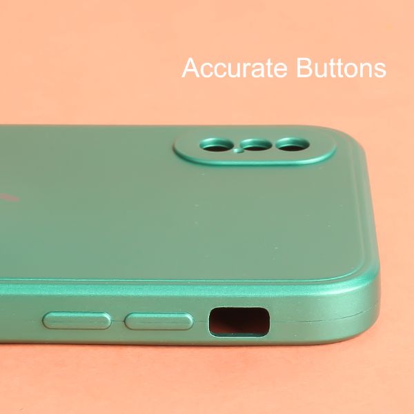 Dark Green Metallic Finish Silicone Case for Apple Iphone X/XS