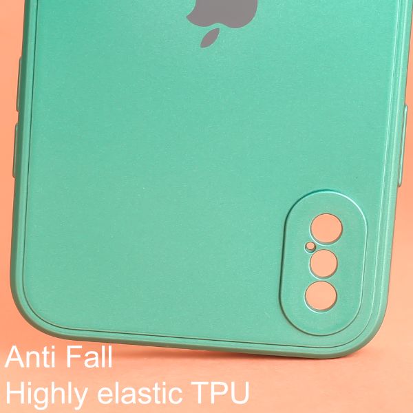 Dark Green Metallic Finish Silicone Case for Apple Iphone X/XS