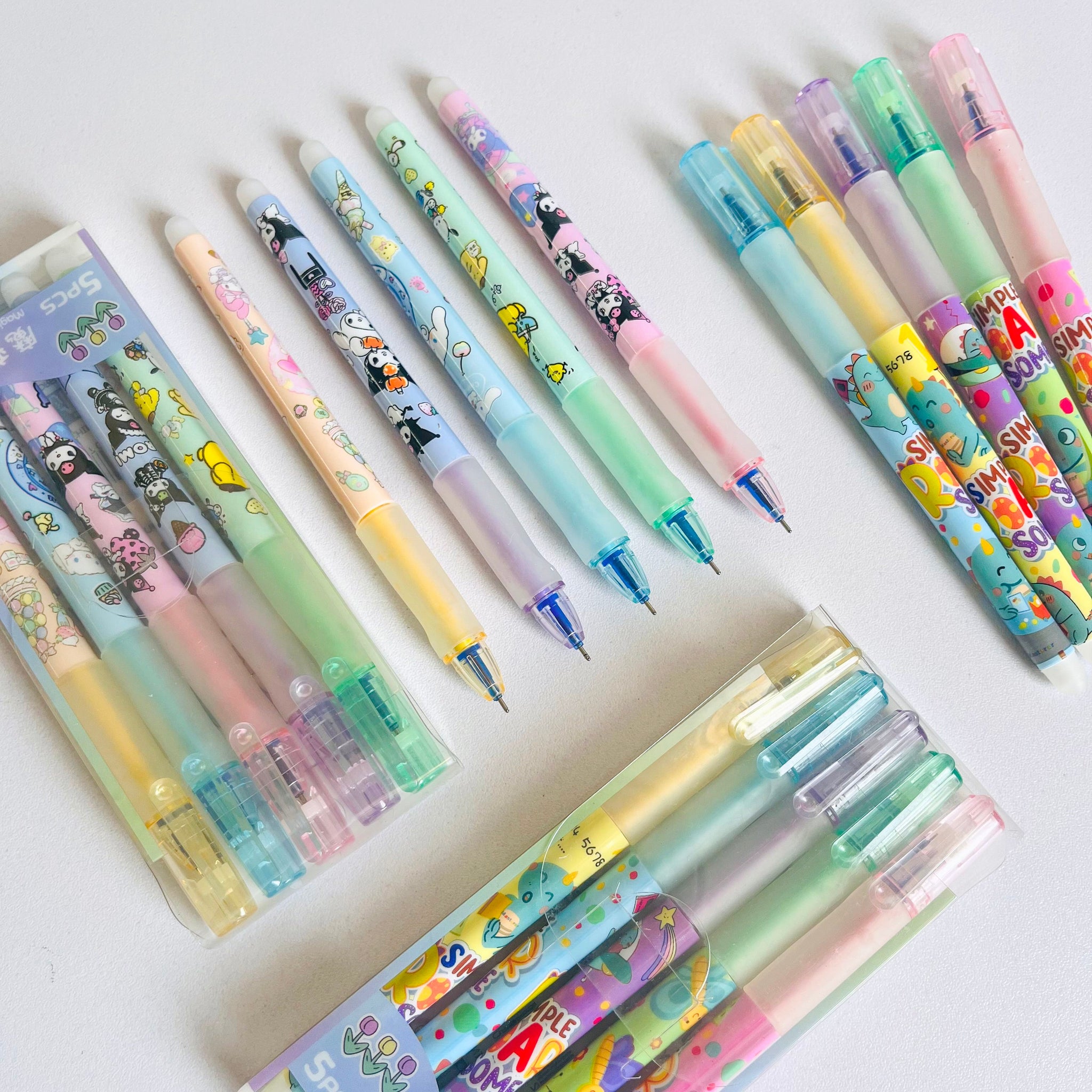 Cartoon Magic Gel Pen Pack of 5pcs