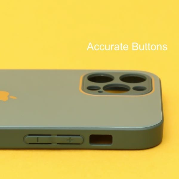 Dark green camera Safe mirror case for Apple Iphone 12 Pro Max