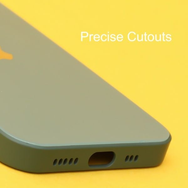 Dark green camera Safe mirror case for Apple Iphone 12 Pro Max