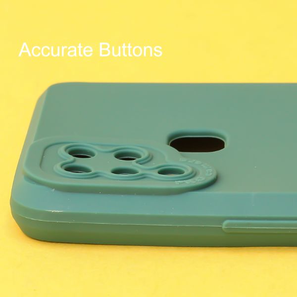 Dark Green Spazy Silicone Case for Infinix Hot 10s