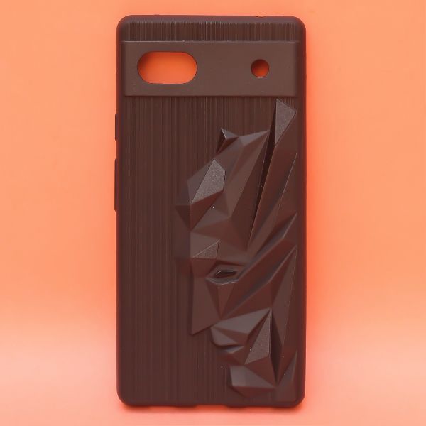 Superhero Engraved logo silicon Case for Google Pixel 6A