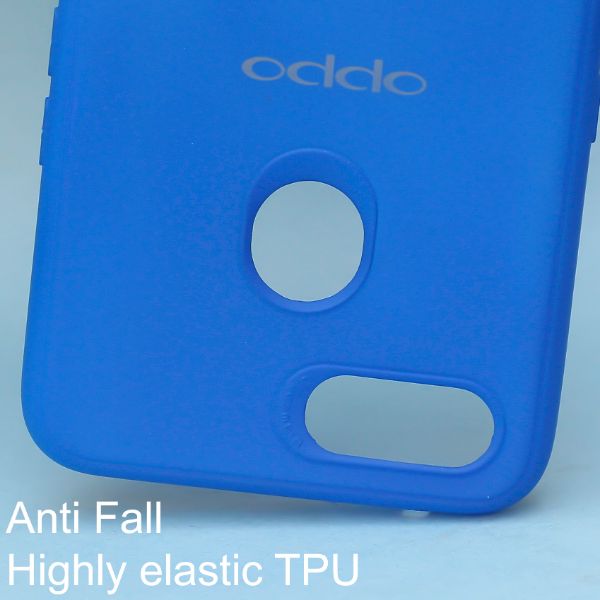 Dark Blue Silicone Case for Oppo F9 Pro