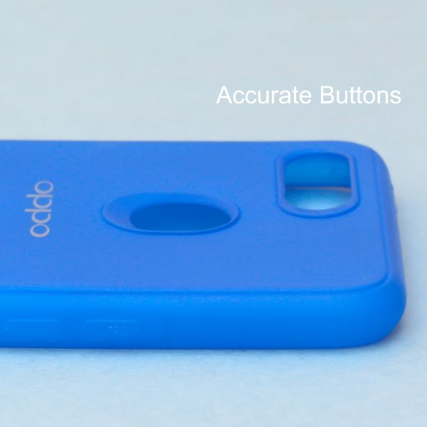 Dark Blue Silicone Case for Oppo F9 Pro