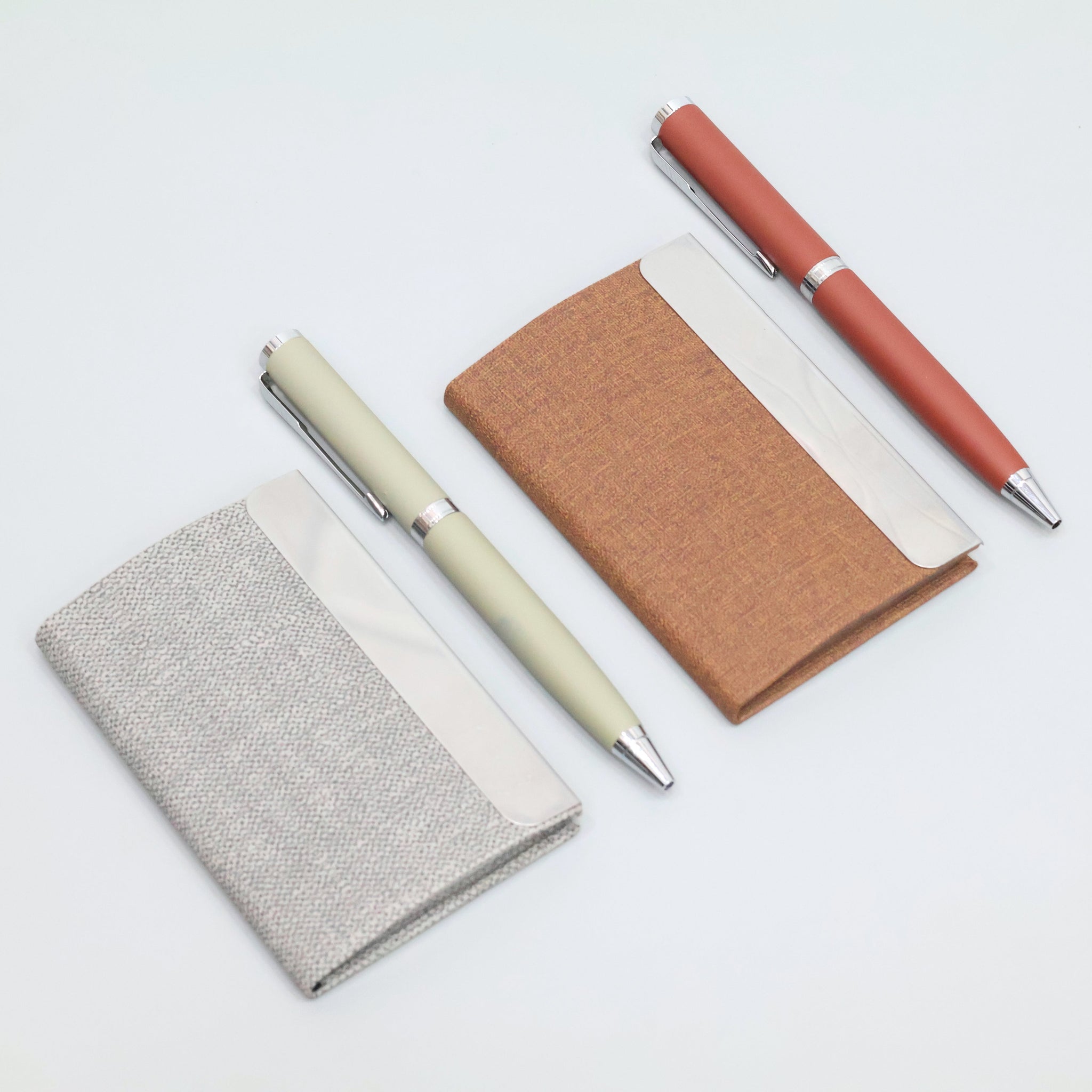 Customized Gift Set with Card Holder & Ball Pen