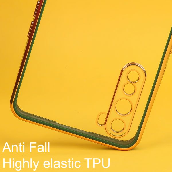 Dark Green Electroplated Transparent Case for Oneplus Nord