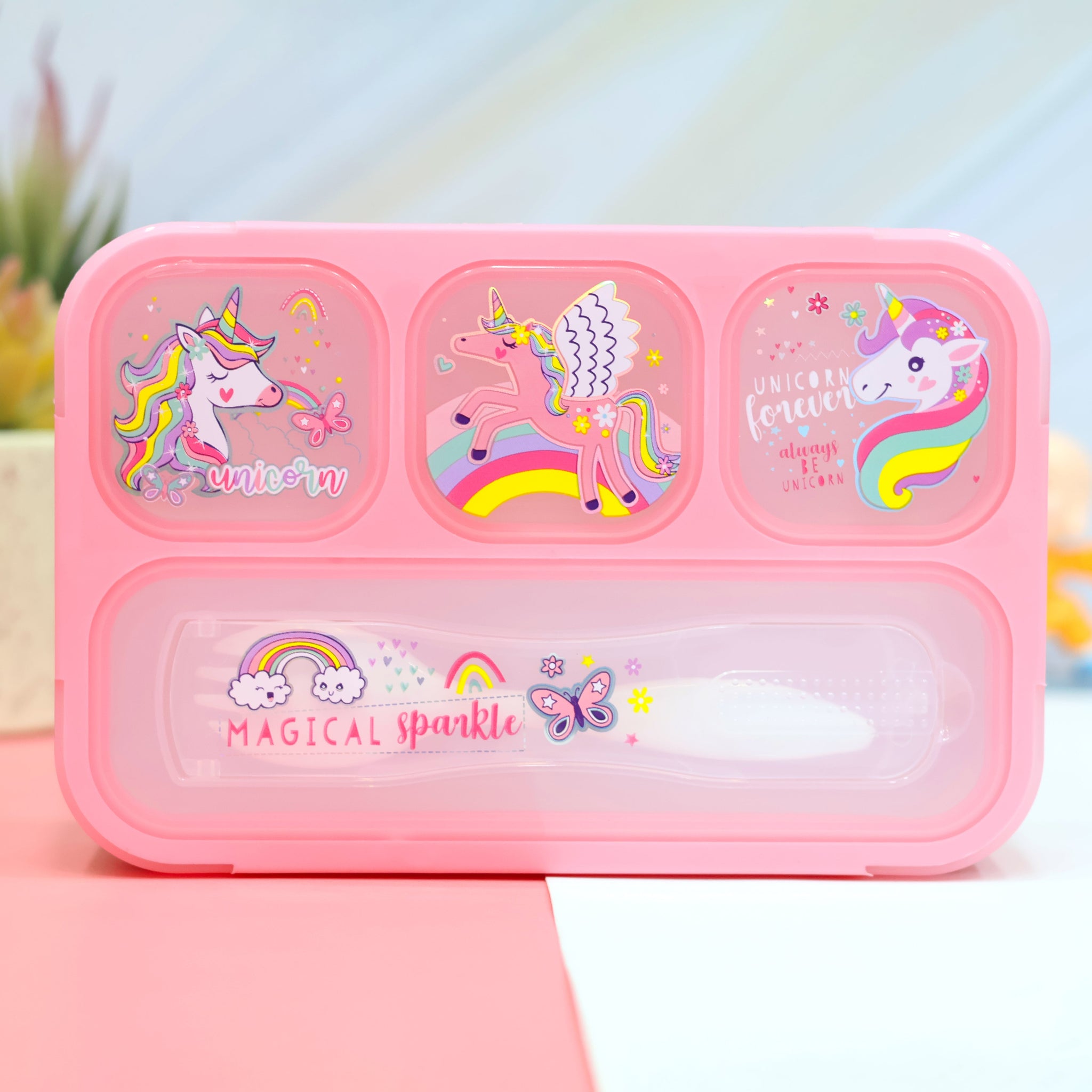 MINI Happy Bento Lunch Box - Unicorn | Mermaid - 400ml