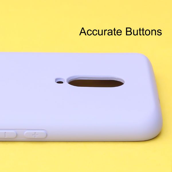 Purple Original Camera Safe Silicone case for Oneplus 6t