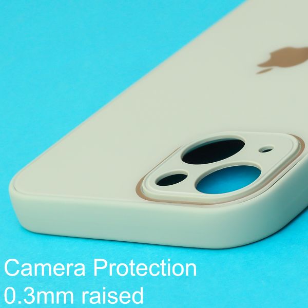 Light Green camera Safe mirror case for Apple Iphone 13