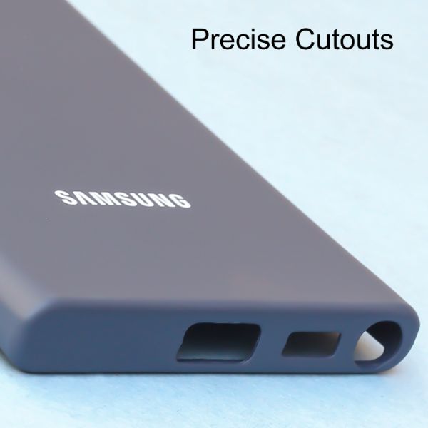 Dark Blue Original Silicone case for Samsung S22 Ultra