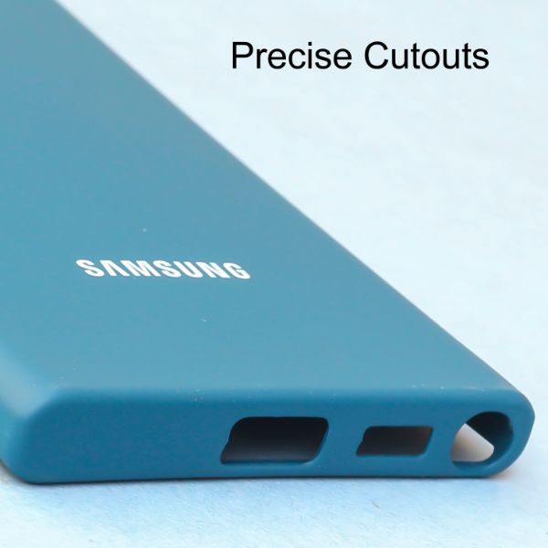 Cosmic Blue Original Silicone case for Samsung S22 Ultra