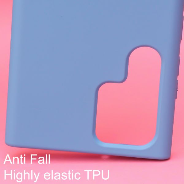 Sky blue Original Silicone case for Samsung S22 Ultra