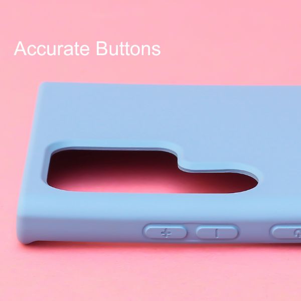 Sky blue Original Silicone case for Samsung S22 Ultra
