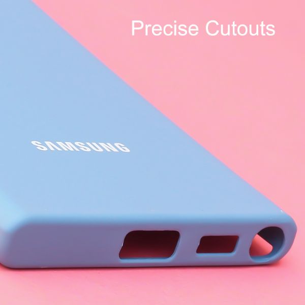 Sky blue Original Silicone case for Samsung S22 Ultra