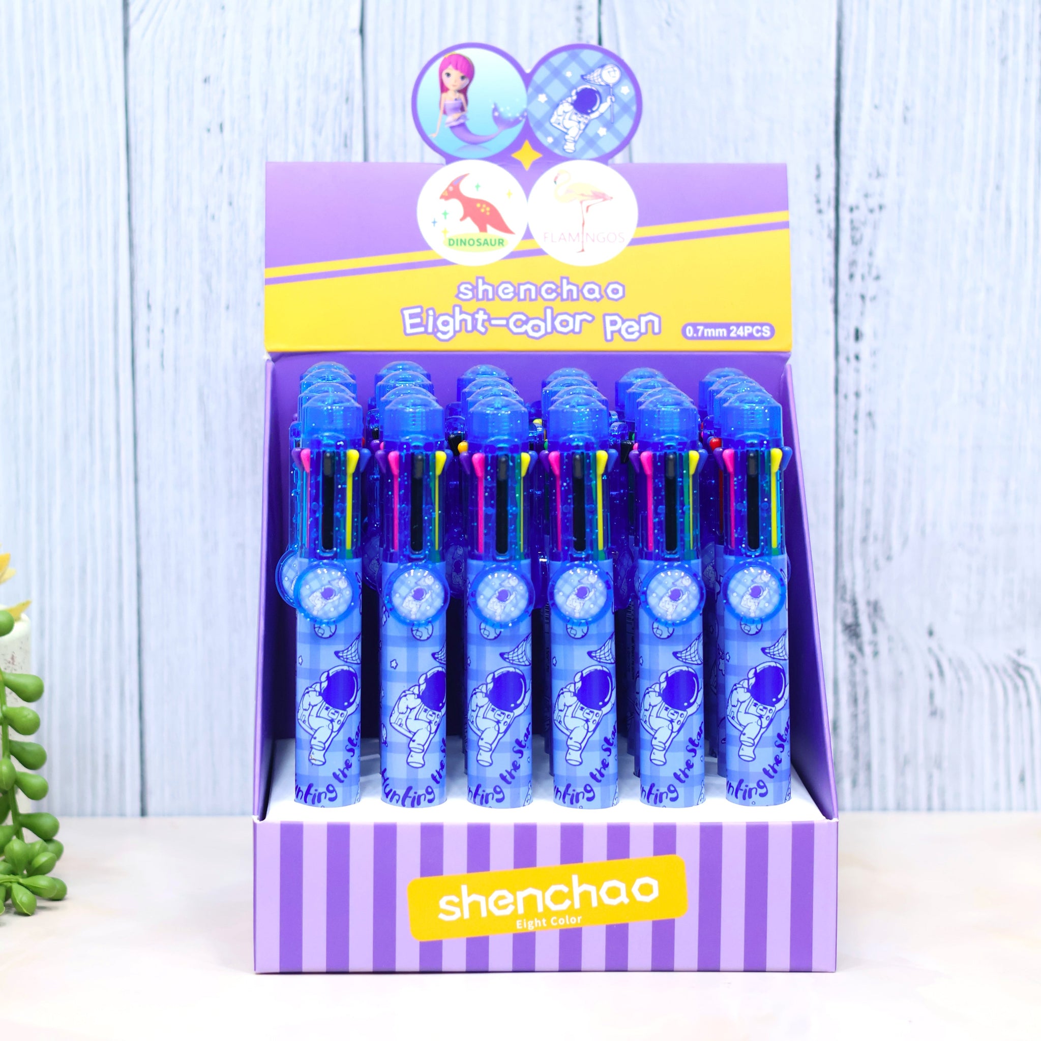 Outer Space Printed Multicolor 8-in-1 Pen